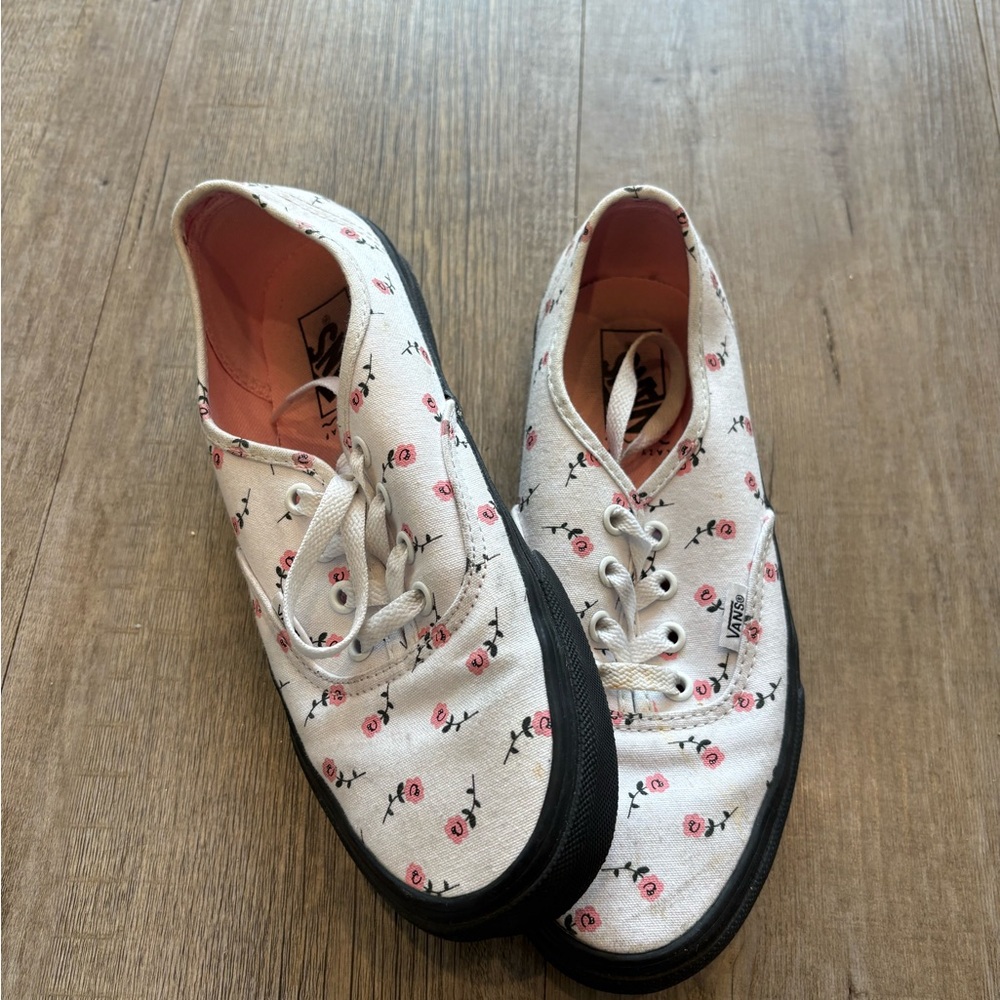 vans x lazy oaf limited edition floral authentic shoes